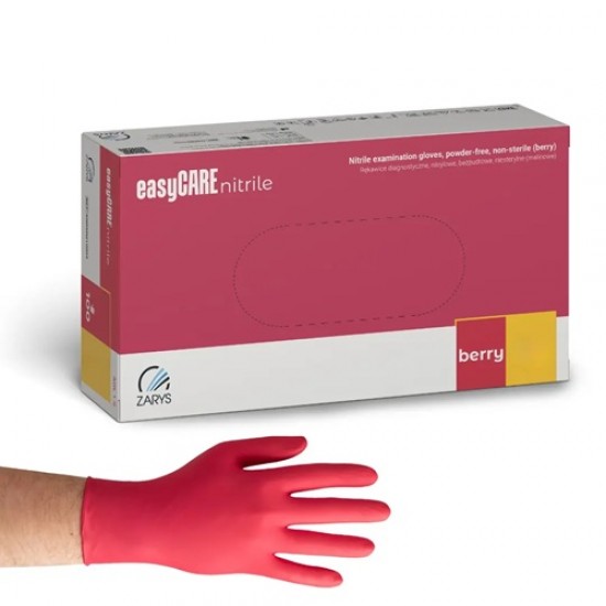EasyCare Berry nitril kesztyű MÁLNA SZÍNŰ (3,5 g, púdermentes, 100 db)