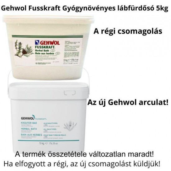 Gehwol Gyógynövényes lábfürdősó 5kg