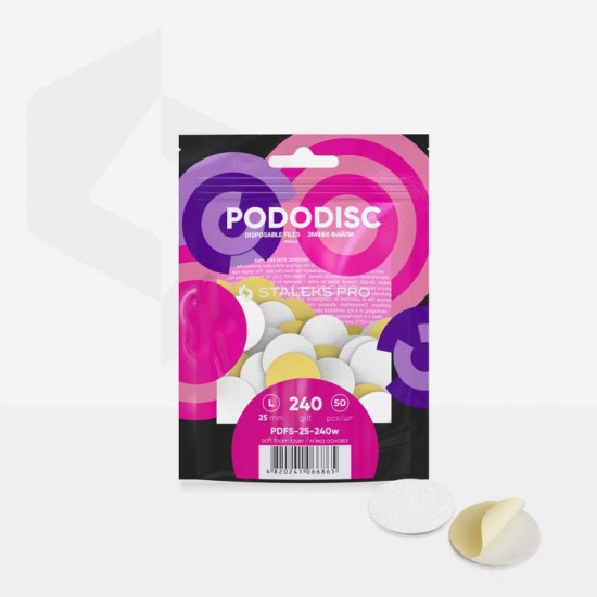 Staleks Pododisc LÁGYÍTOTT csiszolókorong 25MM #240-es erősség 50db/csomag