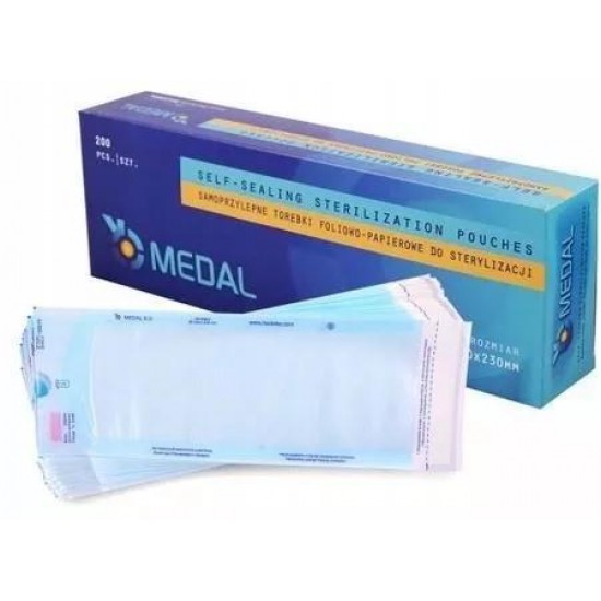 Sterilizáló tasak 70x230mm 200db/doboz