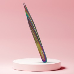 Long Lashes szempilla csipesz egyenes - multicolor, 12cm