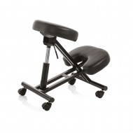 Ergonomikus gurulós térdeplőszék, gázrugóval fekete