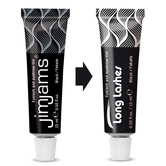 JimJams szempilla és szemöldökfesték FEKETE 15ml
