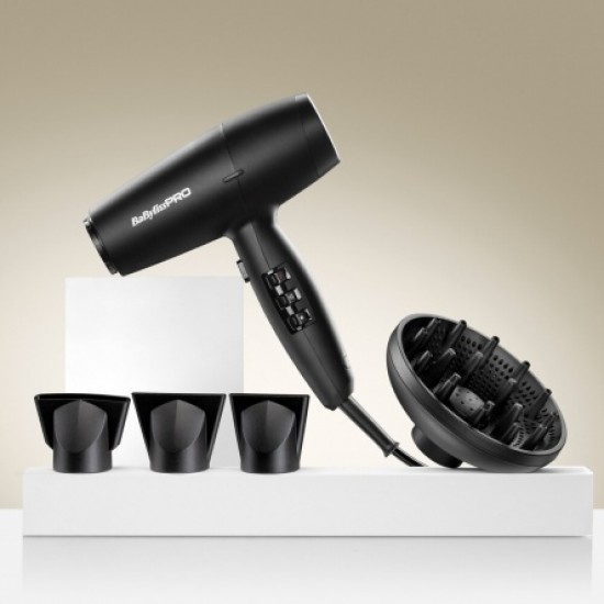 BaByliss PRO LUPIA-Nagy Sebességű Digitális Kompakt profeszionális hajszárító 2200W