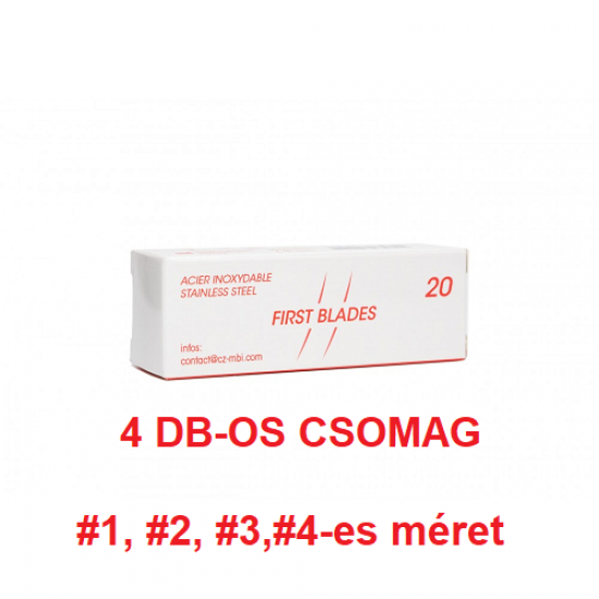 Medihalter szike FIRST BLADES 4 DB-OS CSOMAG #1#2#3#4-ES MÉRET