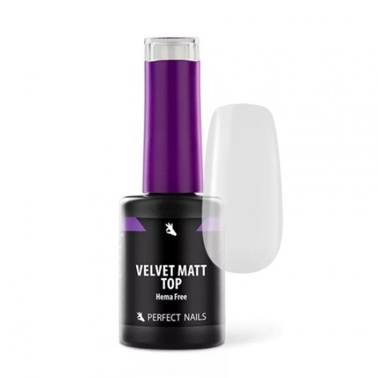Velvet Matt Top Gel - Hema Free Matt Fedőzselé - 8ml