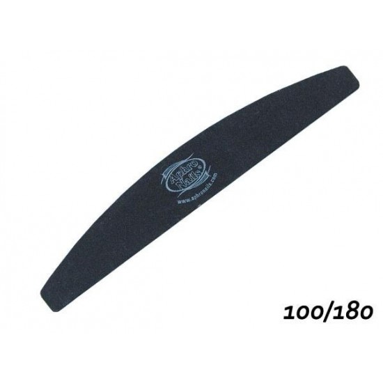 Körömreszelő, Csónak 100/180 FEKETE Aphro Nails