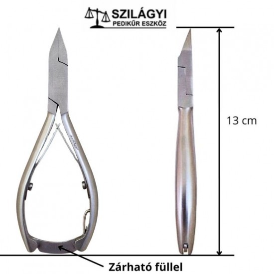 Körömcsípo egyenes 13 cm, Zárható, 2 laprugó rozsdamentes RM375