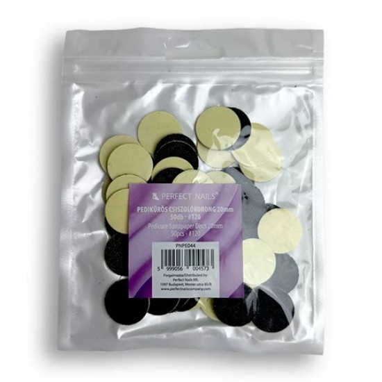Pedikűrös Csiszolókorong 20mm 50db - #120 Perfect Nails
