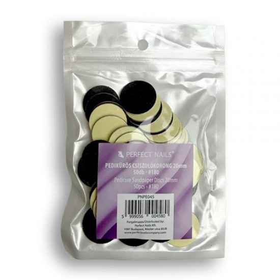Pedikűrös Csiszolókorong 20mm 50db - #180 Perfect Nails