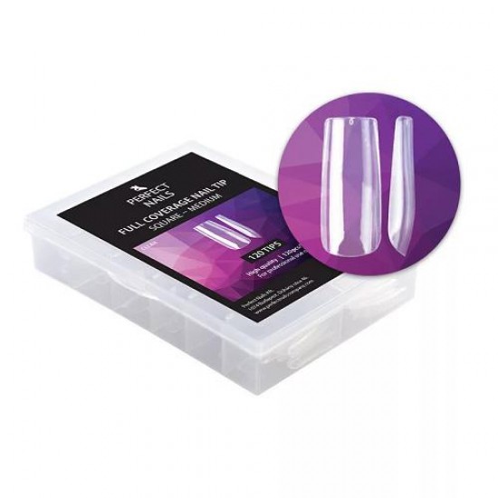 Full Coverage Gel Tip - Zselés Műköröm Tip Készlet - Ballerina Medium