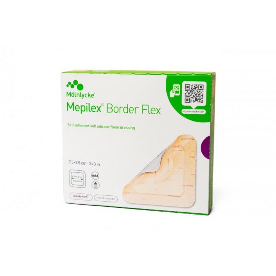 Mepilex Border Flex (7,5 x 7,5 cm), 1 db