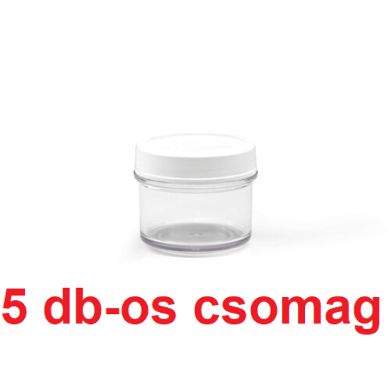 Tégely átlátszó 10 ml 5db/csomag