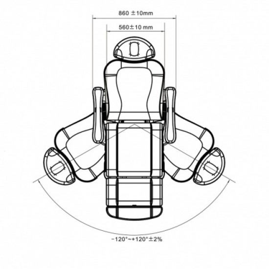 Medical Plus 4 motoros kezelőágy