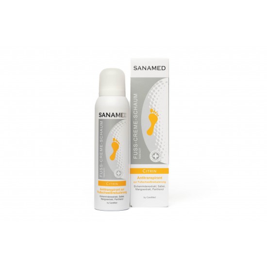 SANAMED CITRIN izzadás csökkentő, bőr nyugtató hatású habkrém 150 ml