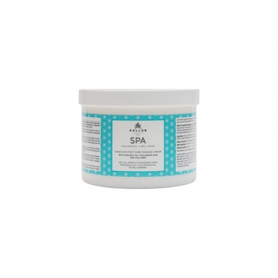 Kallos Spa Kéz és Lábápoló Masszírozó Krém 500ml