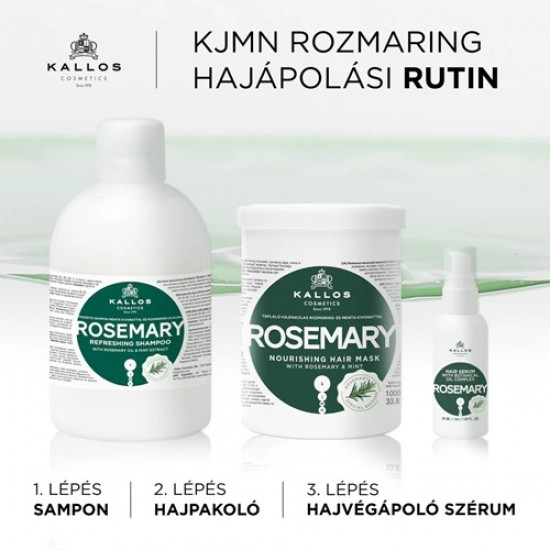 Kallos KJMN Hajpakoló Krém Rozmaring és Menta kivonattal 1000ml