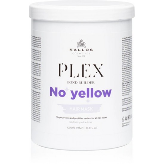 Kallos Plex Bond Builder No Yellow Hajpakoló Krém 1000ml