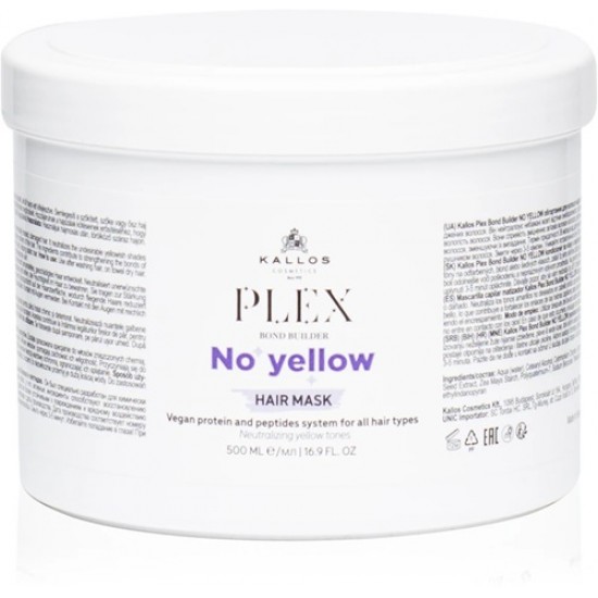Kallos Plex Bond Builder No Yellow Hajpakoló Krém 500ml