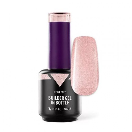 HEMA FREE Builder Gel in Bottle - Színezett üveges építőzselé 8ml - Sparkling Rose