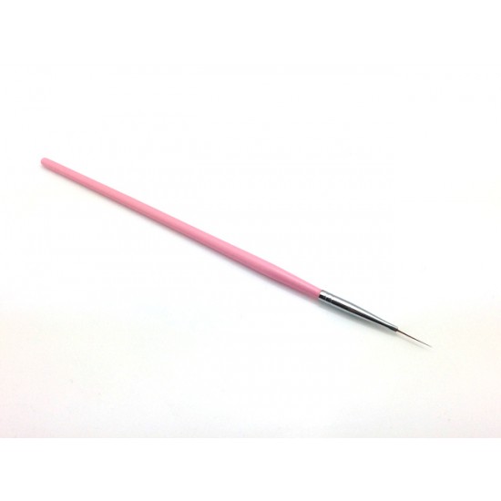 Díszítő ecset -pink-long