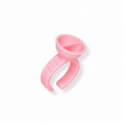 Long Lashes osztott ragasztótartó gyűrű - rózsaszín (10db)
